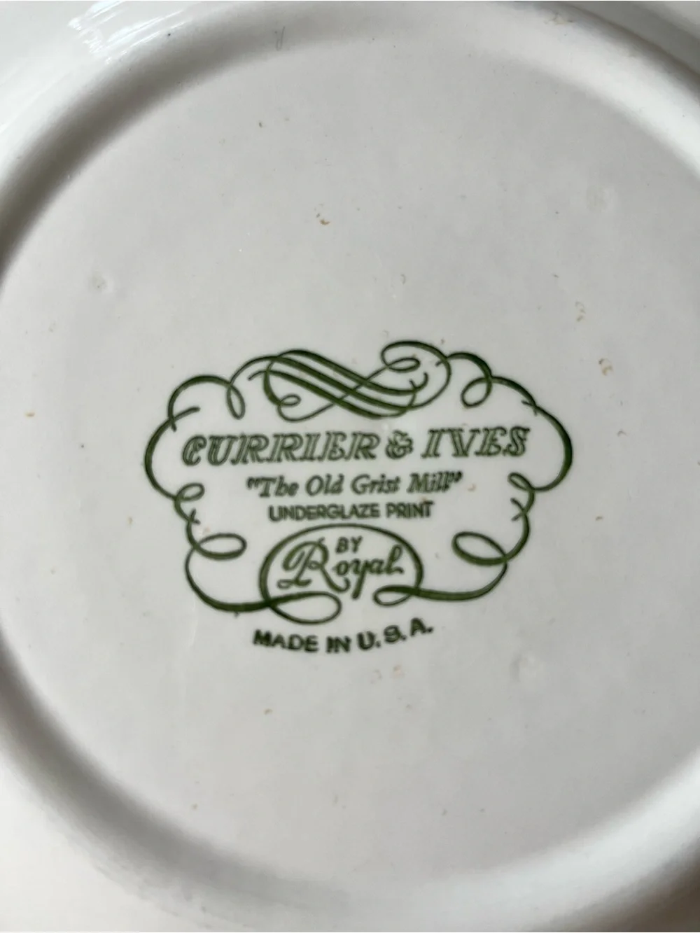 10” Currier & Ives ‘The Old Grist Mill’ Dinner Plate